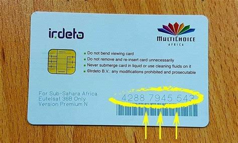 dstv premium smart card number|find my dstv account number.